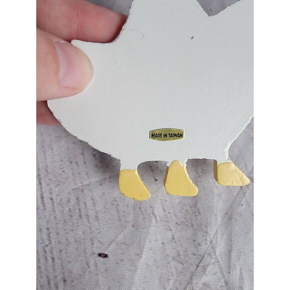 Goose Geese Hand Painted Wooden Christmas Ornaments Boy Girl Taiwan - Picture 4 of 6